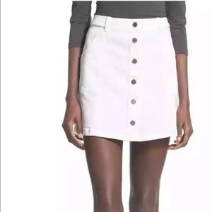 Jolt White Denim Mini Skirt Size 13 Juniors Women’s Medium